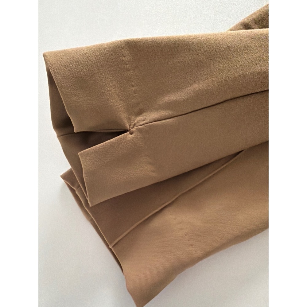 Polo Ralph Lauren Women Tan Side Zip Skinny Pants High Rise Tapered Size 12 - Picture 10 of 10